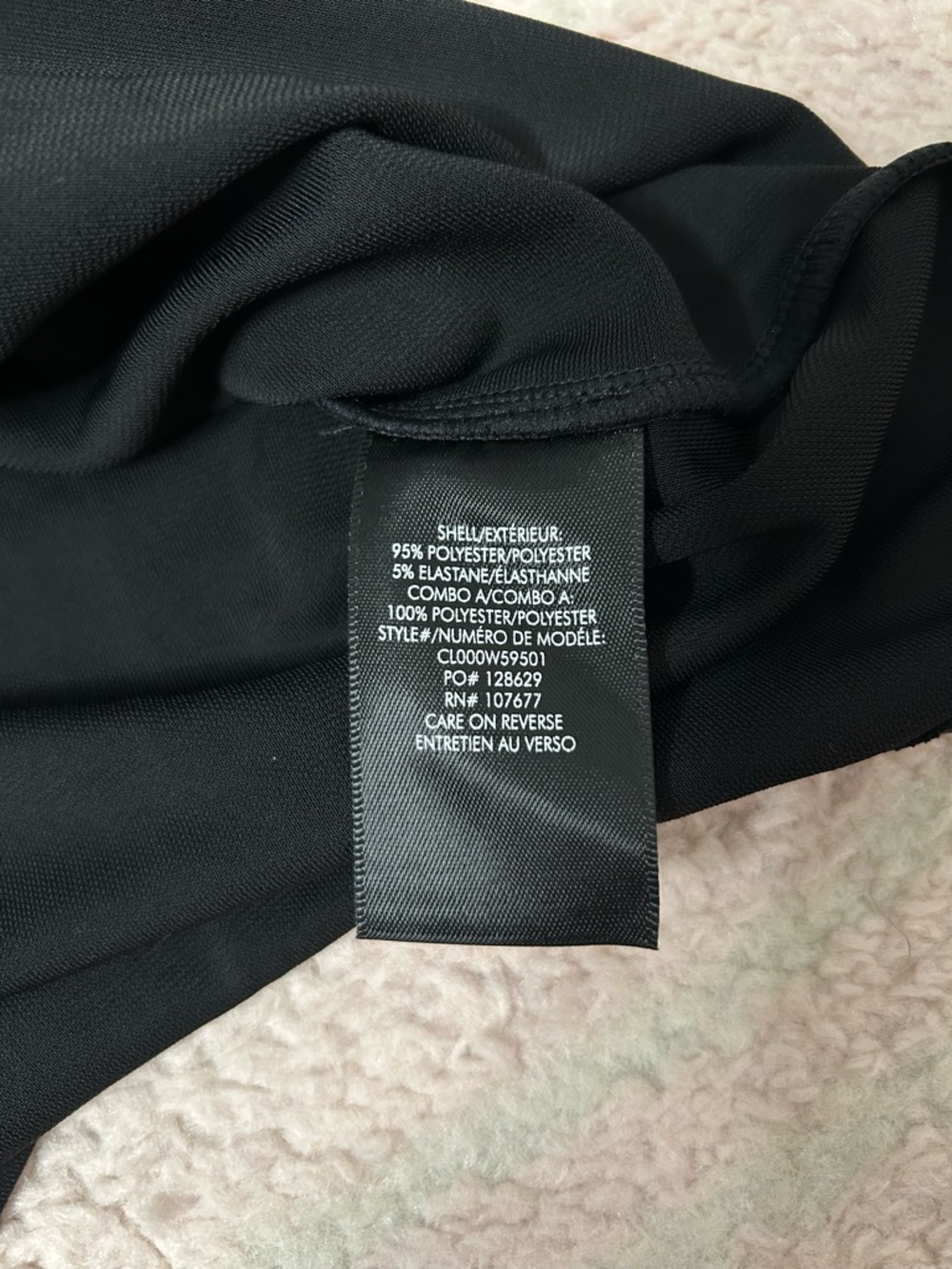 NWT Alice and Olivia Marsha Black Ruched Front Polo Mini Dress Size Medium - Picture 6 of 12